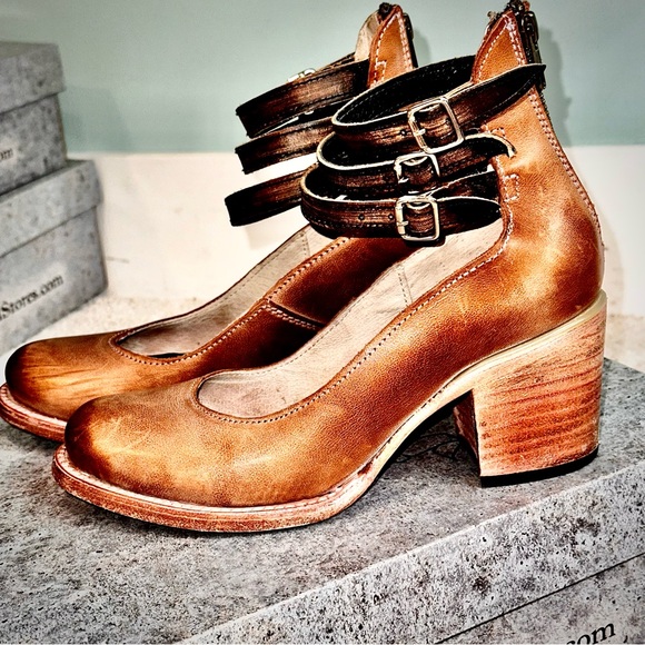 Freebird By Steven “Randi” Women's Leather Heeled Mary Jane in Dusty Rose Size 7 - Picture 3 of 9